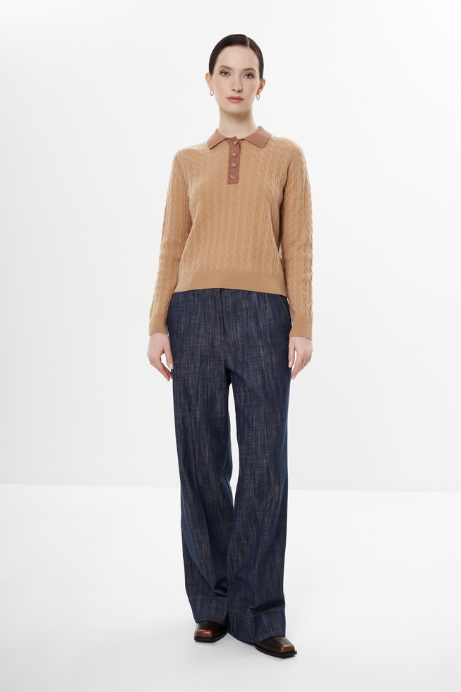 Женский джемпер с шерстью и кашемиром  3