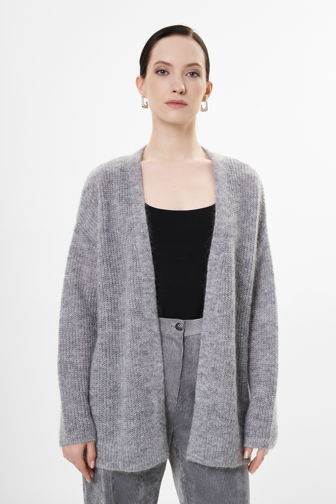 Женский кардиган с мохером  1