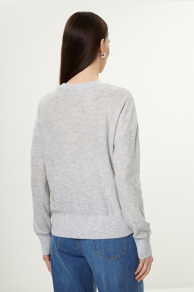 Женский серый джемпер 2