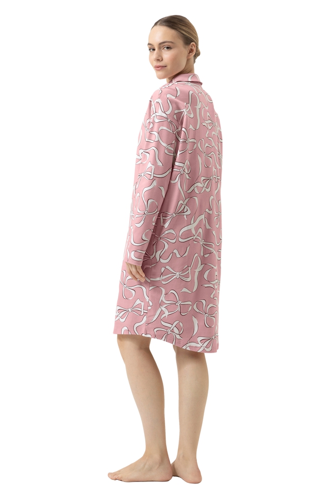 Женская хлопковая сорочка-рубашка миди 2