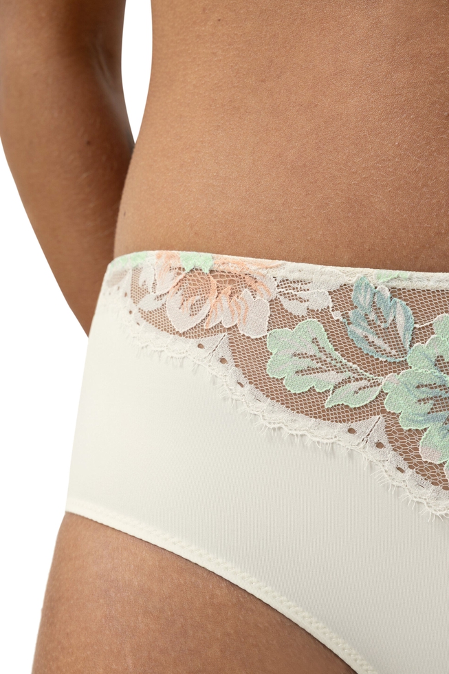  Женские высокие трусы-слипы с кружевом  3
