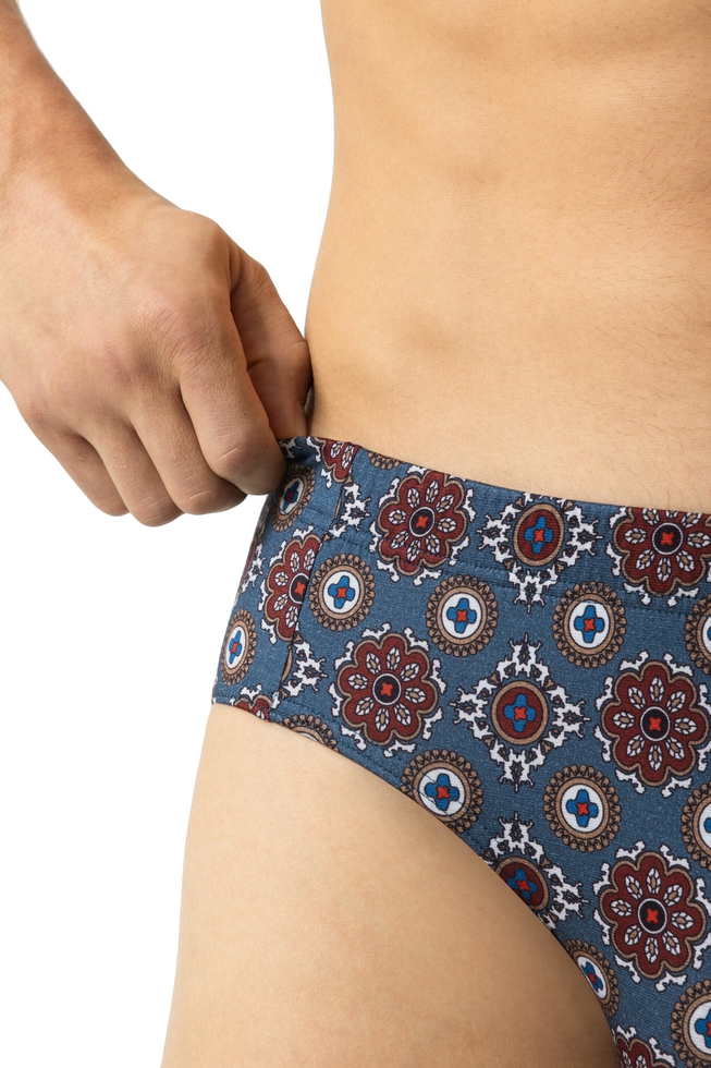 Мужские классические трусы-брифы с принтом  3