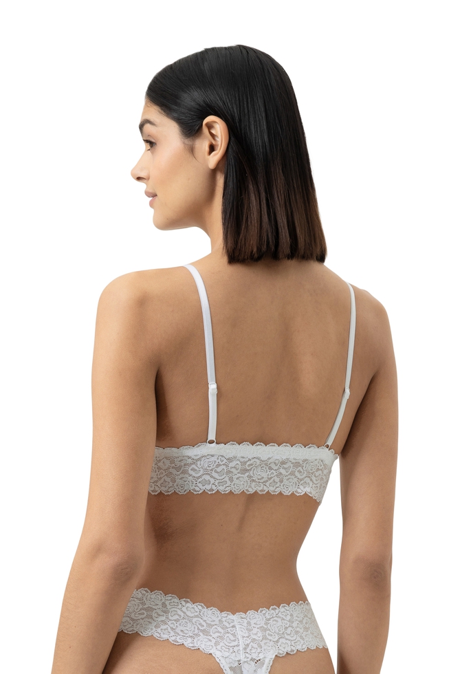 Кружевной бюстгальтер-топ с мягкими чашками без косточек 2