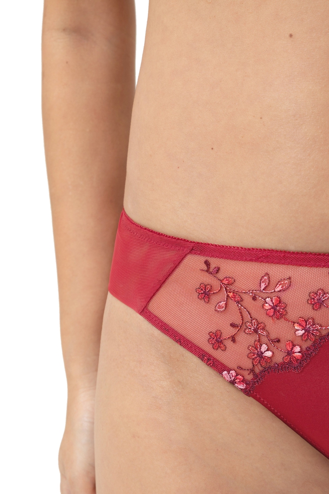 Женские трусы-танга с вышивкой  3