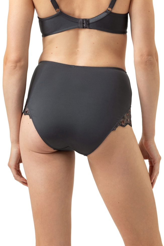  Женские высокие трусы-слипы с вышивкой  2