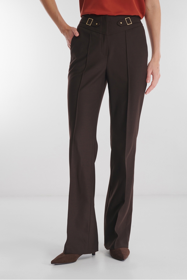 Женские коричневые брюки 1