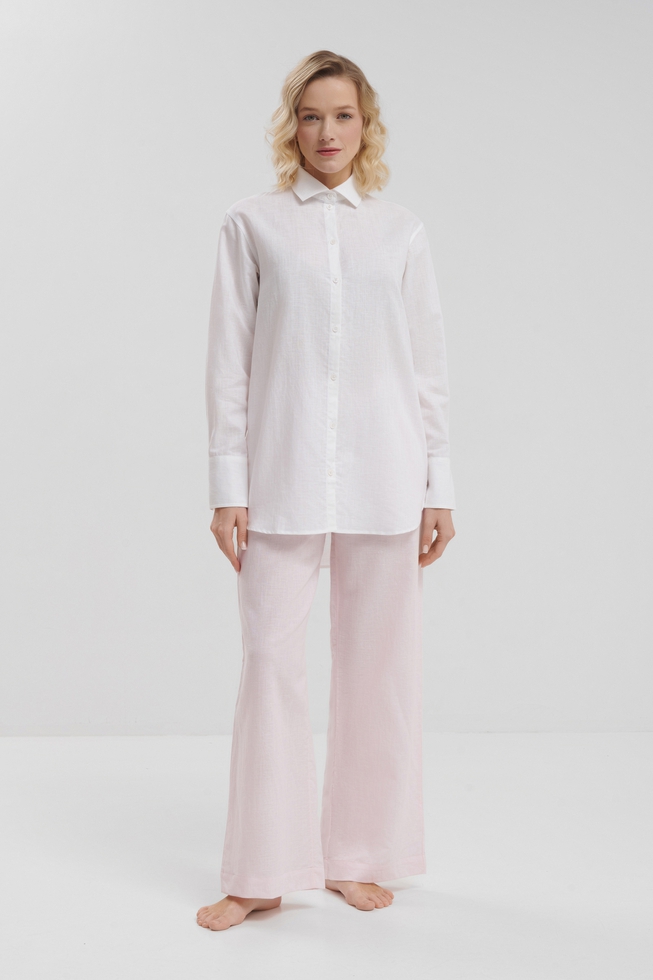 Белая блузка с длинными рукавами 3