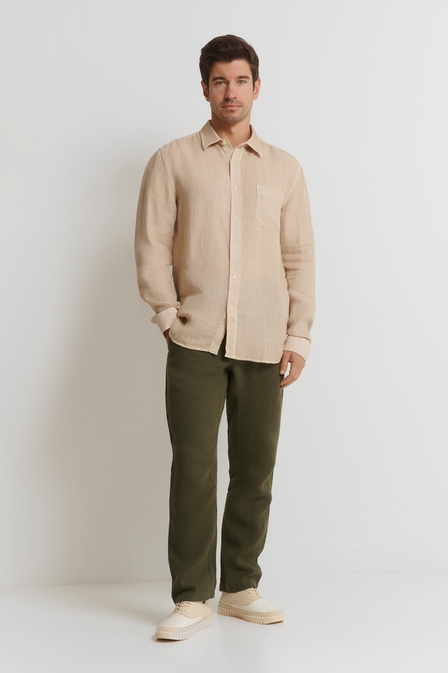 Мужские бежевые полуботинки 2