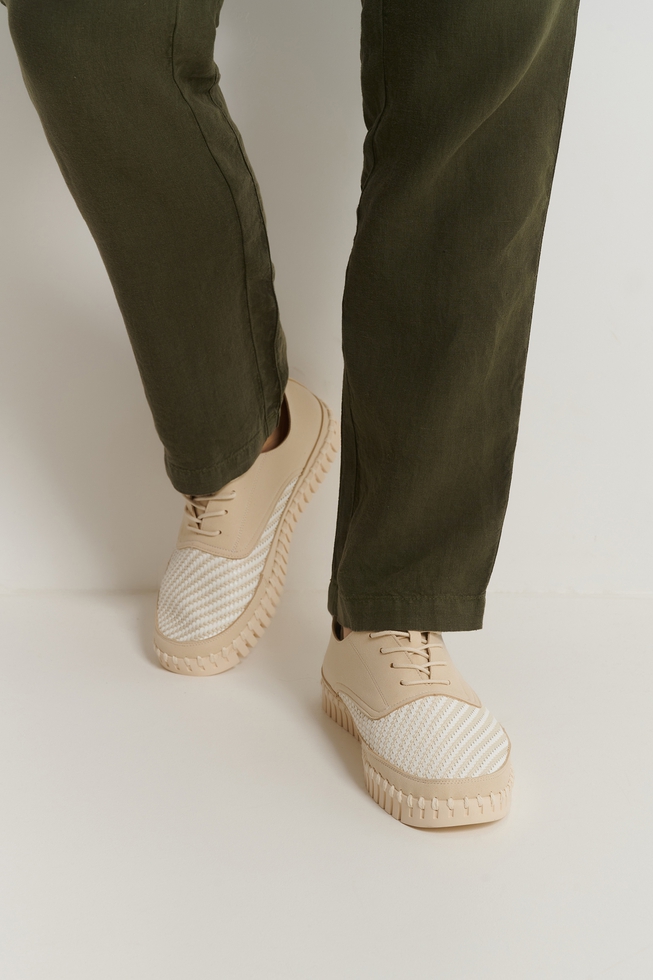 Мужские бежевые полуботинки 1