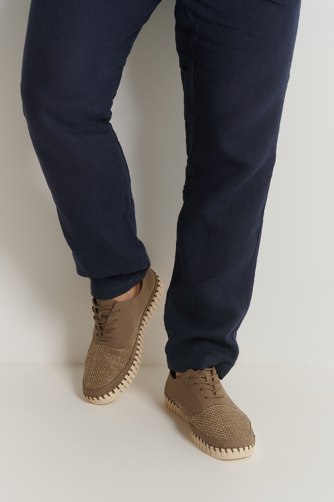 Мужские полуботинки песочного цвета 1