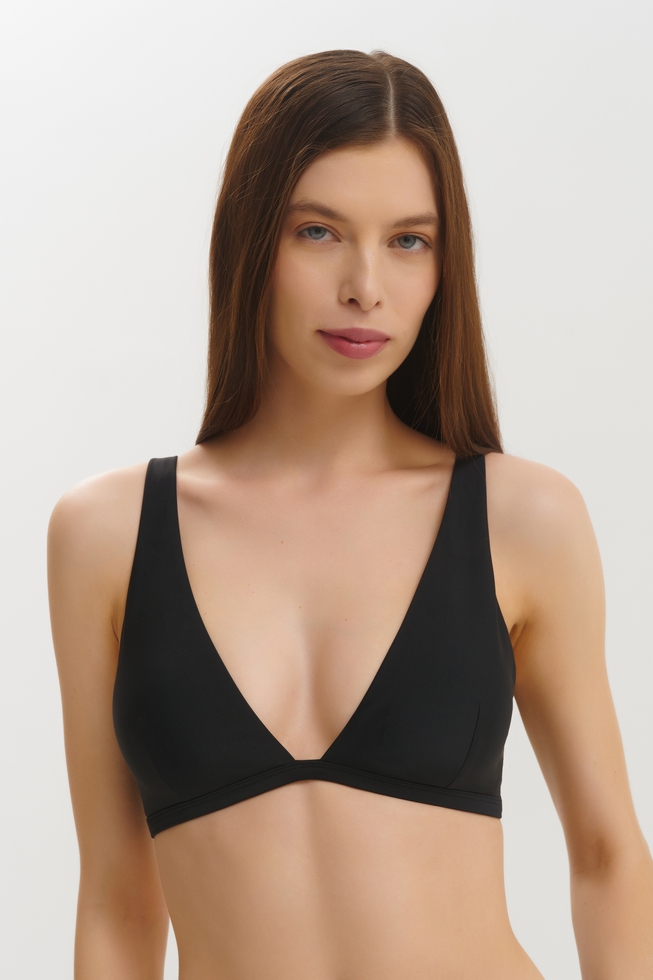 Чёрный купальный лиф 1