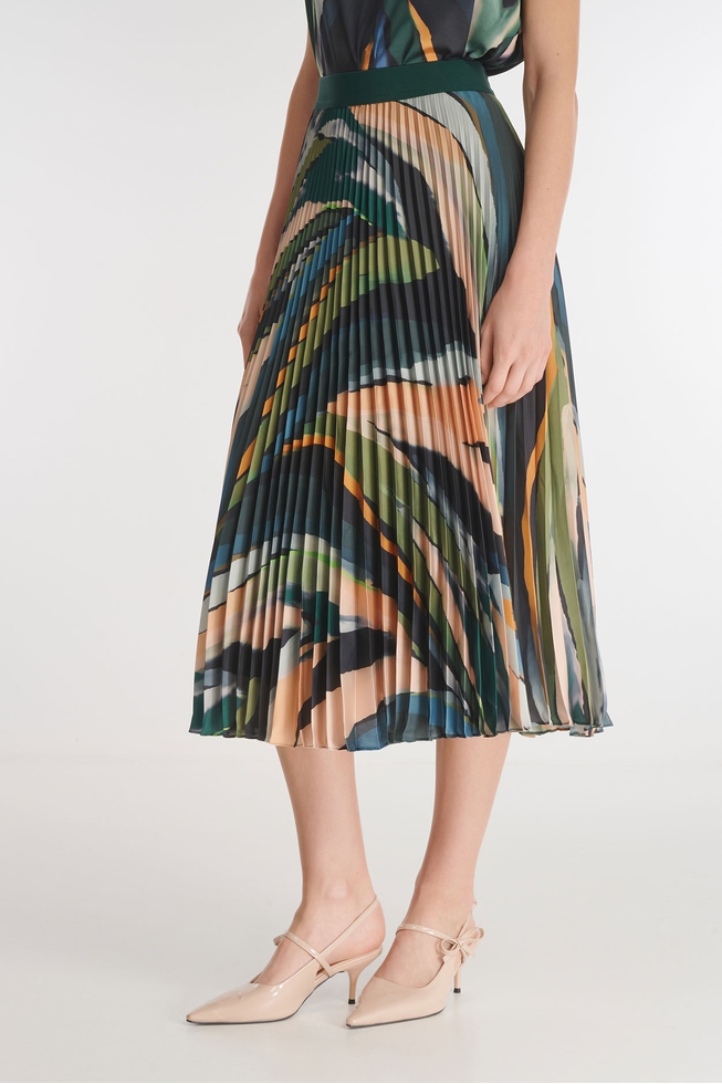 Плиссированная юбка-миди 2