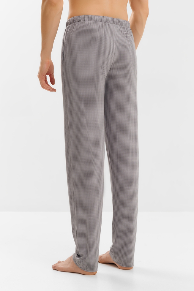 Мужские домашние брюки на завязках  2