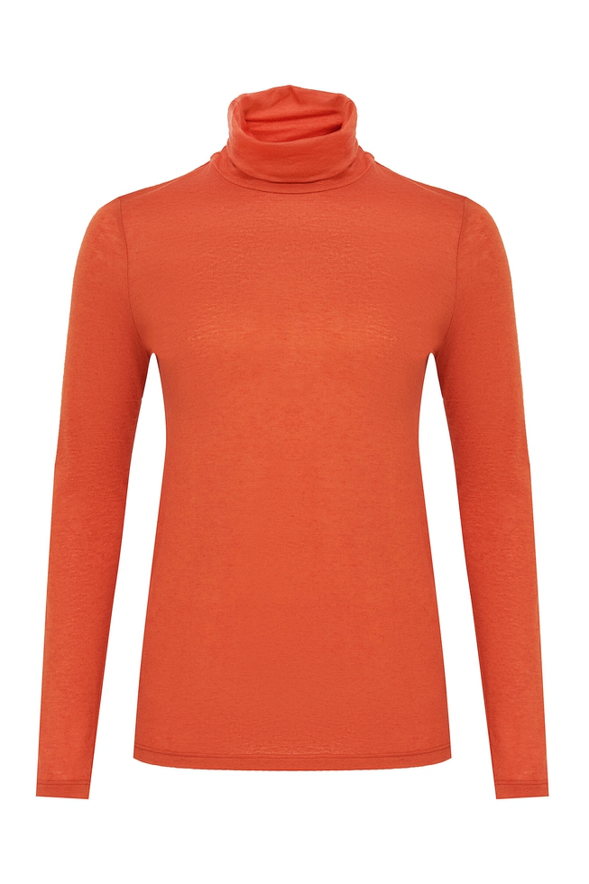 Женский оранжевый джемпер 6