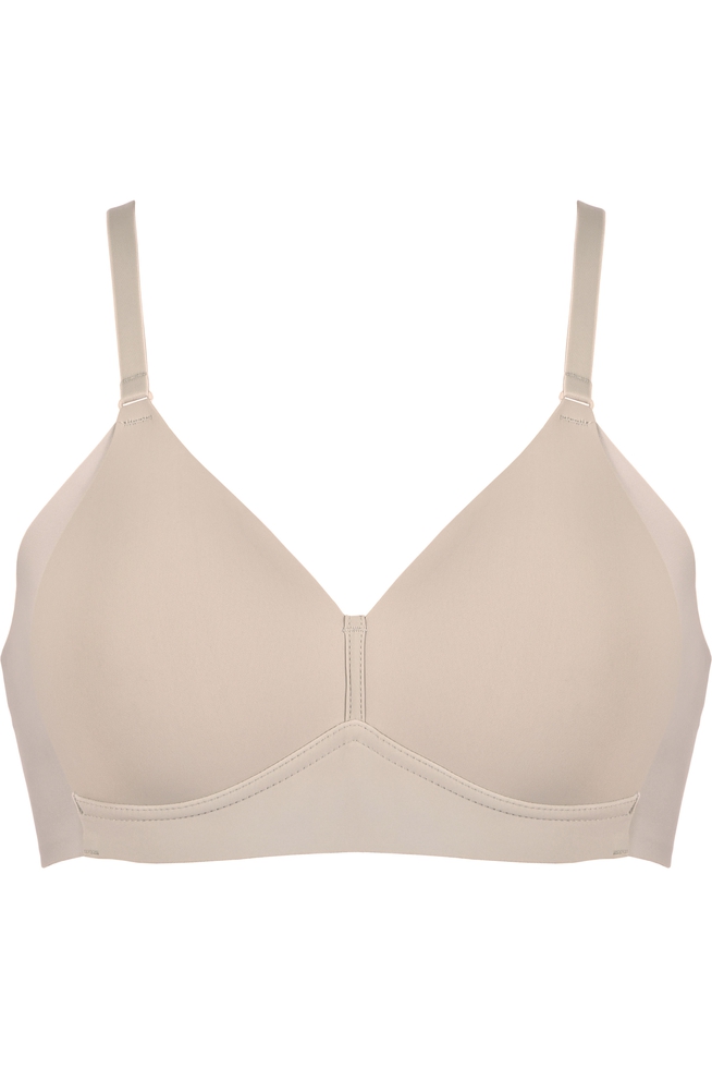  Бежевый бюстгальтер-топ с мягкими чашками  1