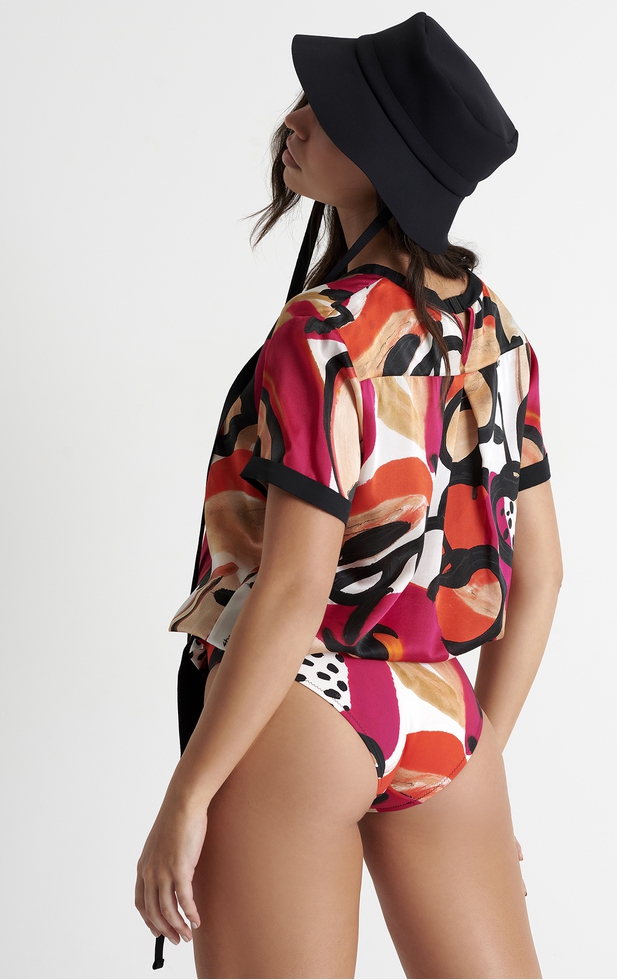 Пляжная шелковая блузка 2