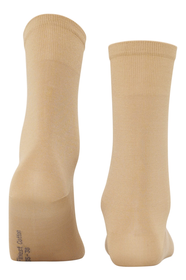 Носки женские бежевые Finest Cotton 2