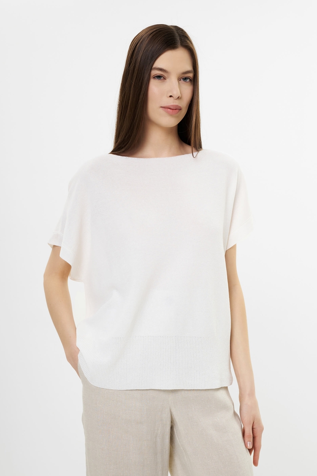 Женский белый джемпер 1