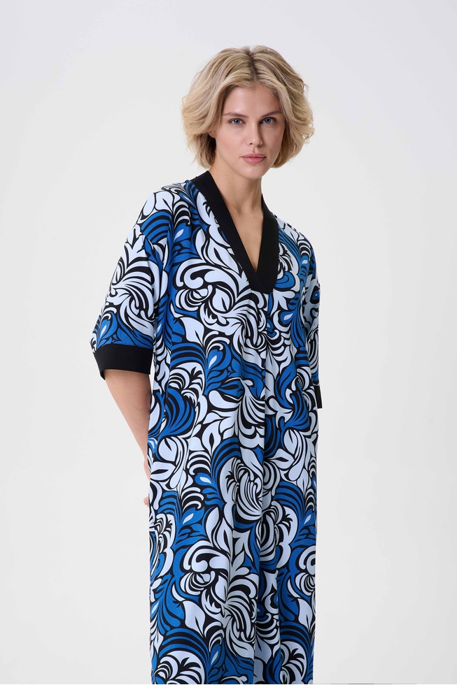  Женское длинное домашнее платье  4