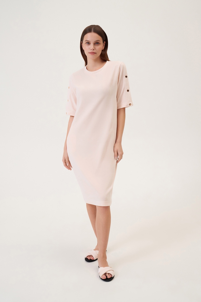  Женское домашнее платье миди  1