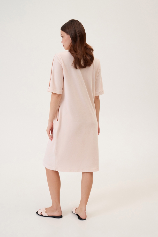  Женское домашнее платье миди  3