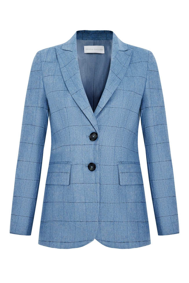 Женский жакет в клетку 6