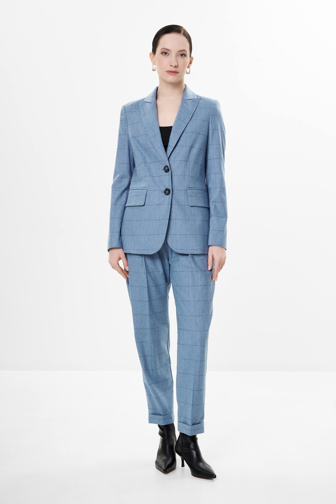 Женский жакет в клетку 3