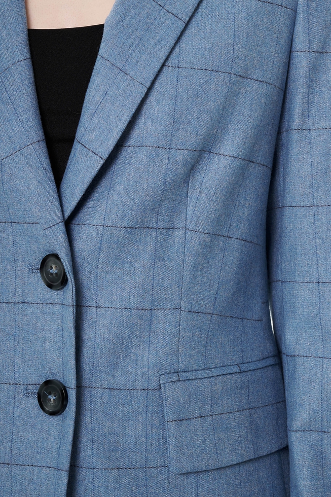 Женский жакет в клетку 5