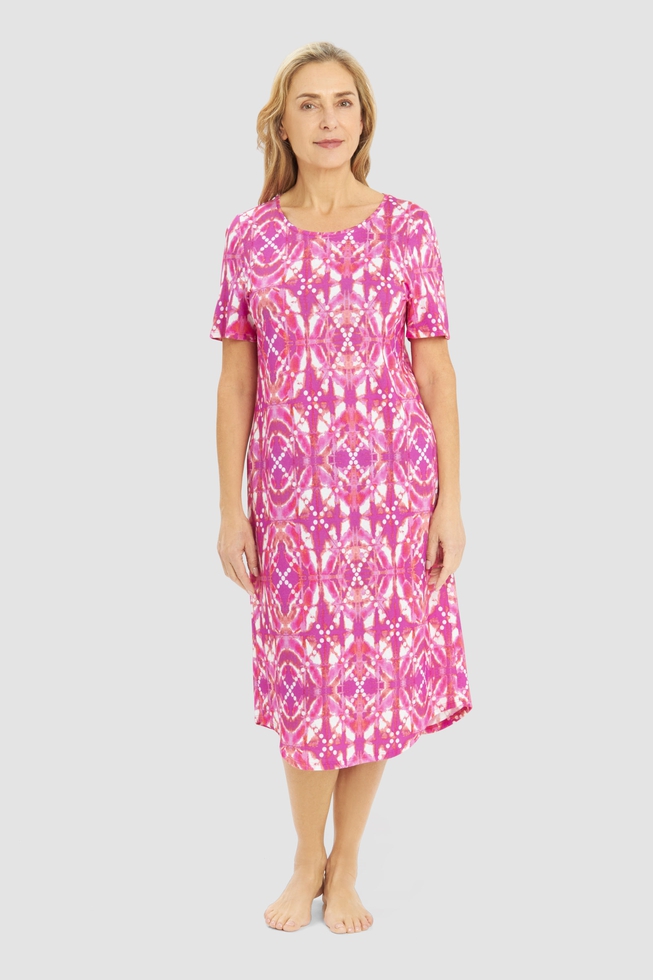  Женская длинная сорочка с принтом  1