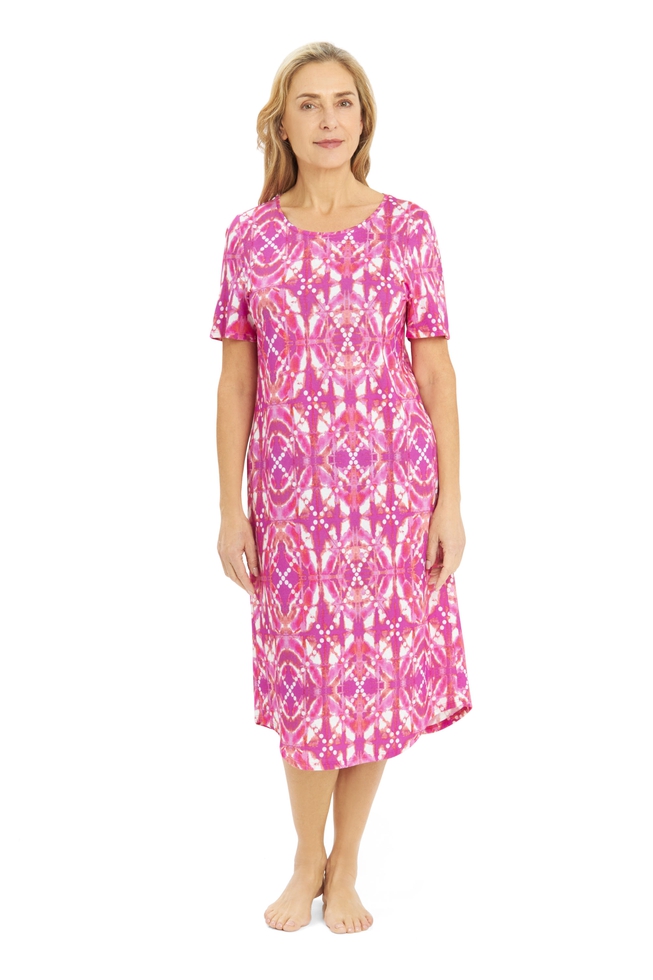  Женская длинная сорочка с принтом  3