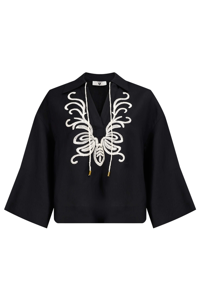 Чёрная блузка 5