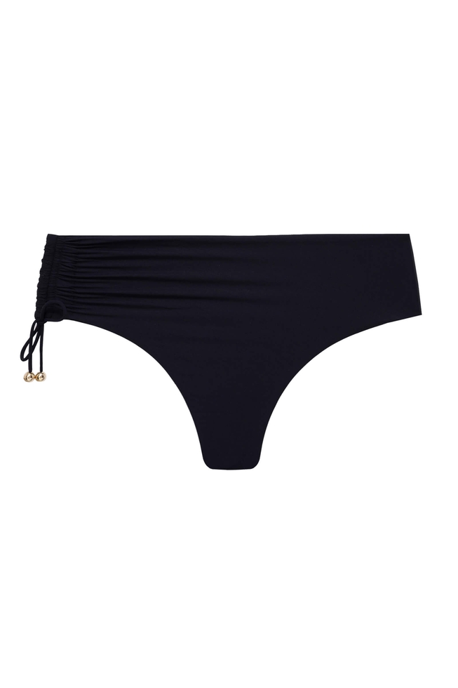 Женские чёрные плавки-слипы 5