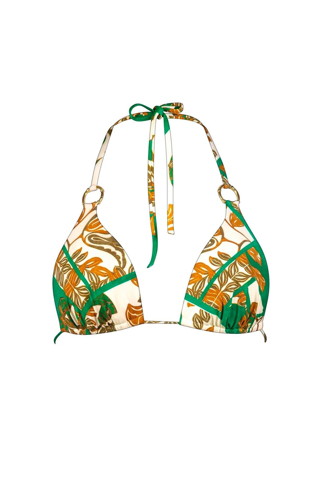 Купальный зелёный лиф 1