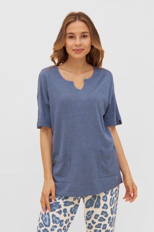  Женский домашний топ с карманами 1