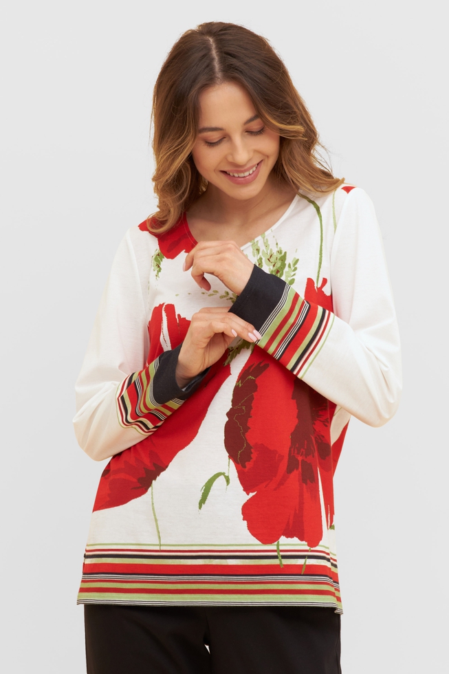  Женский домашний костюм (блузка с брюками)  4