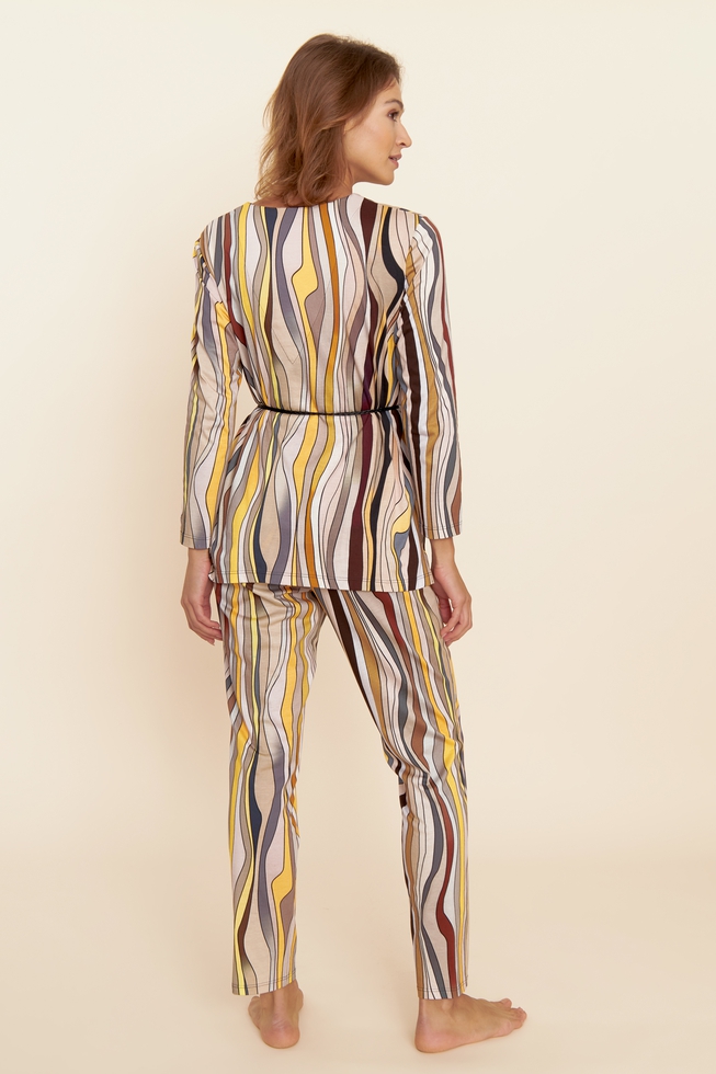  Женский домашний костюм (блузка с брюками)  2