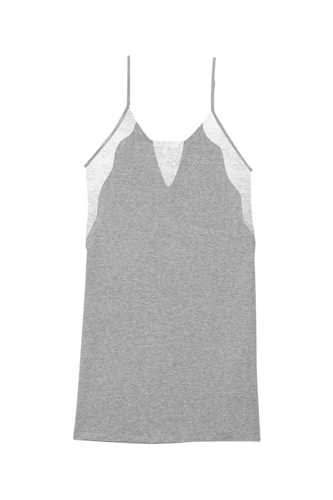 Женская серая ночная сорочка 6