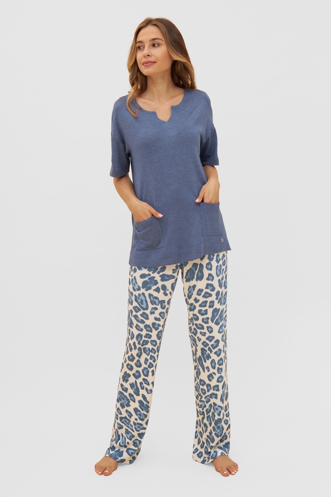  Женский домашний топ с карманами 3