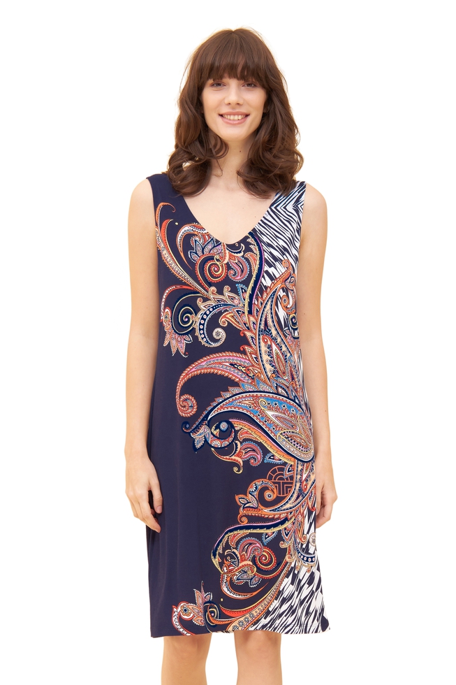  Женское домашнее платье миди  4