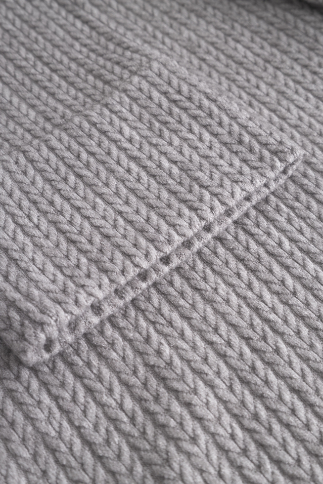  Женский трикотажный халат миди  6