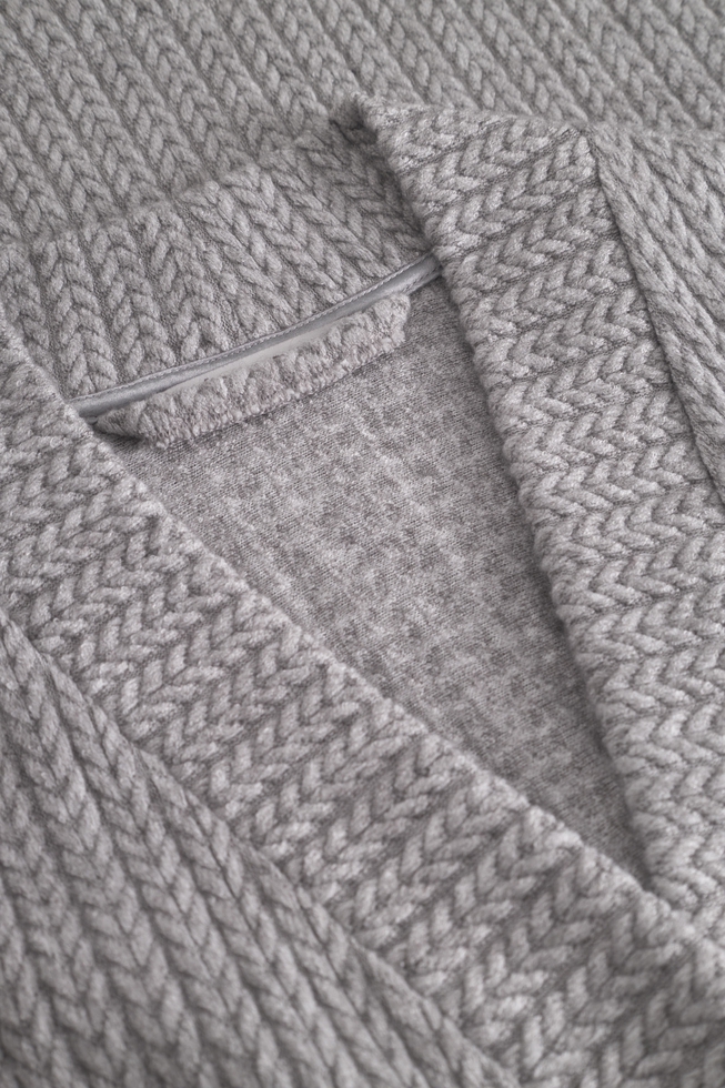  Женский трикотажный халат миди  4