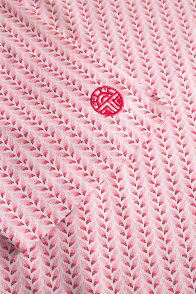  Женская длинная хлопковая сорочка в полоску  5