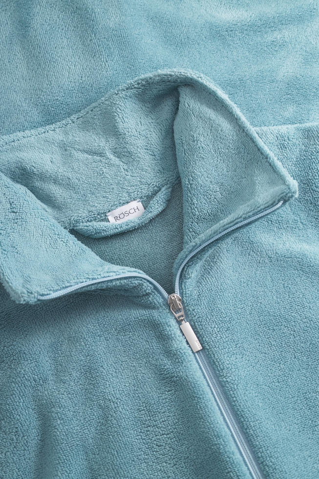  Женский махровый халат на молнии  6