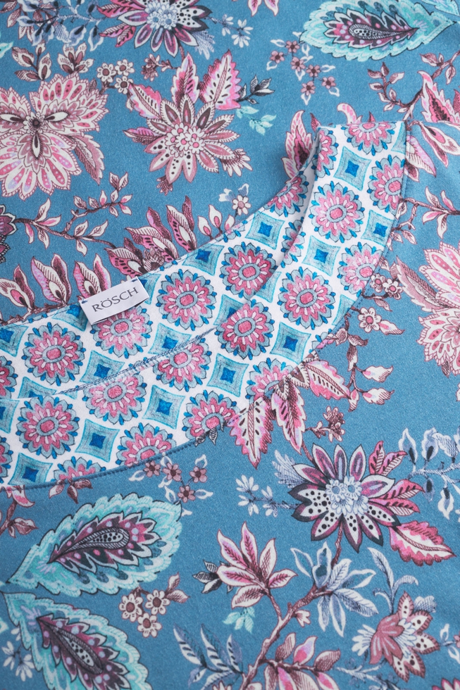  Женская сорочка миди с принтом  6