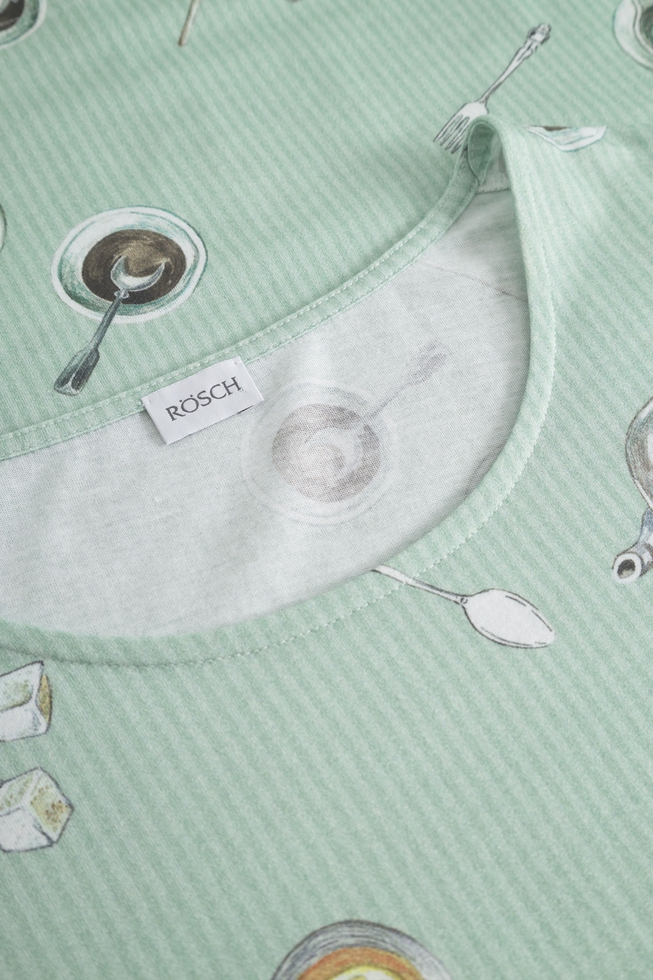  Женская пижама с брюками с принтом  6