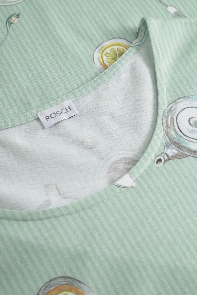  Женская сорочка миди с принтом  6