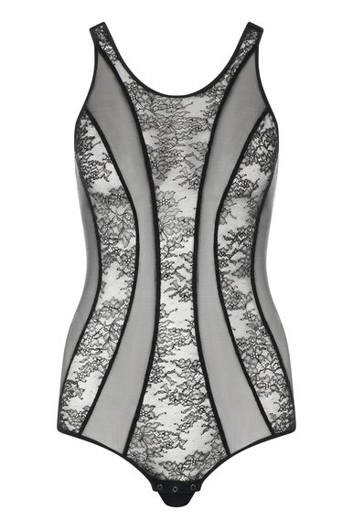 Черное кружевной боди  Chantal Thomass T01F50 купить в интернет-магазине Bestelle фото 1