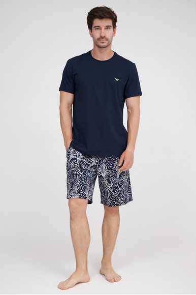  Мужская хлопковая пижама с шортами  Emporio Armani 1113604R567 купить в интернет-магазине Bestelle фото 1