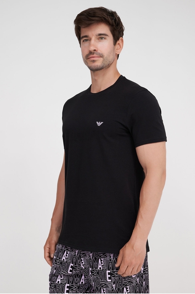  Мужская хлопковая пижама с шортами  Emporio Armani 1115734R506 купить в интернет-магазине Bestelle фото 2