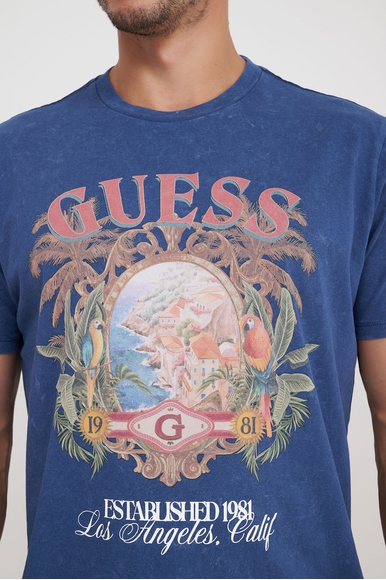  Мужская хлопковая футболка  Guess M4YI80K9RM1 купить в интернет-магазине Bestelle фото 4
